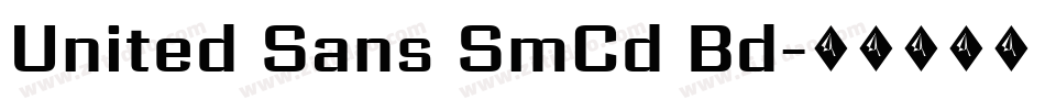 United Sans SmCd Bd字体转换